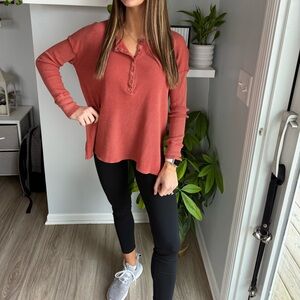 Aerie OFFLINE Waffle Knit Henley BUNDLE (2) | Long Sleeve | Size Small